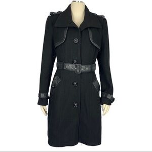 Badgley Mischka ribbed wool coat